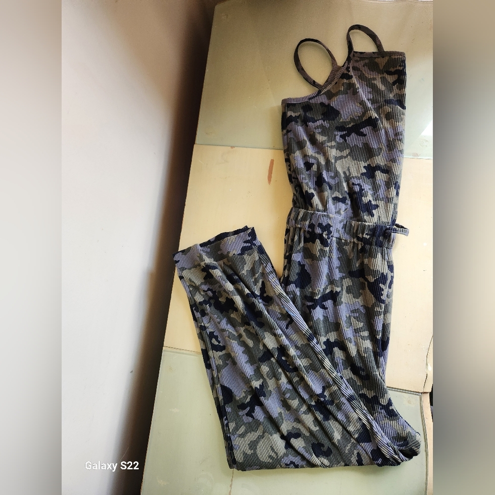Camouflage Sleeveless Pajama Set